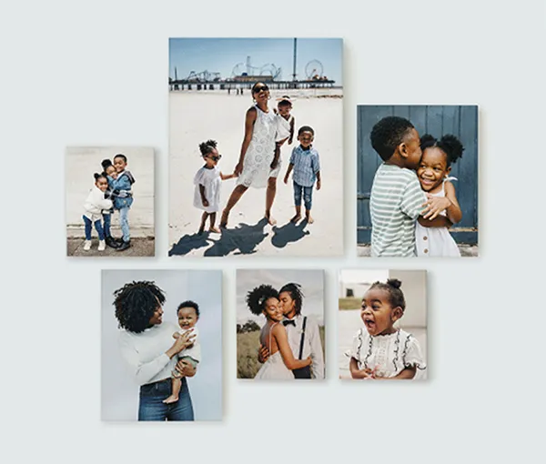 Galerie foto modernă asimetrică de perete 